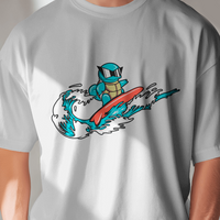 Squirtle Squad Surfer | Pokémon Nike Spoof Tee