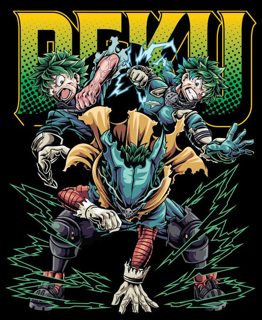 Deku Vigilante Era Graphic Tee – My Hero Academia "One For All"
