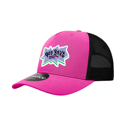 90's Brat Rugrats Themed Pink Snap Back Hat