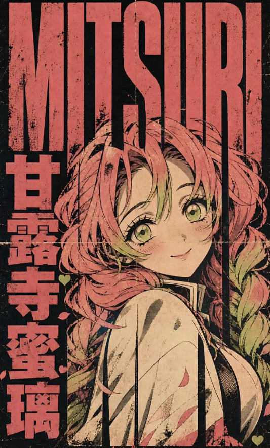 Demon Hunter: Mitsuri Kanroji Distressed Tee