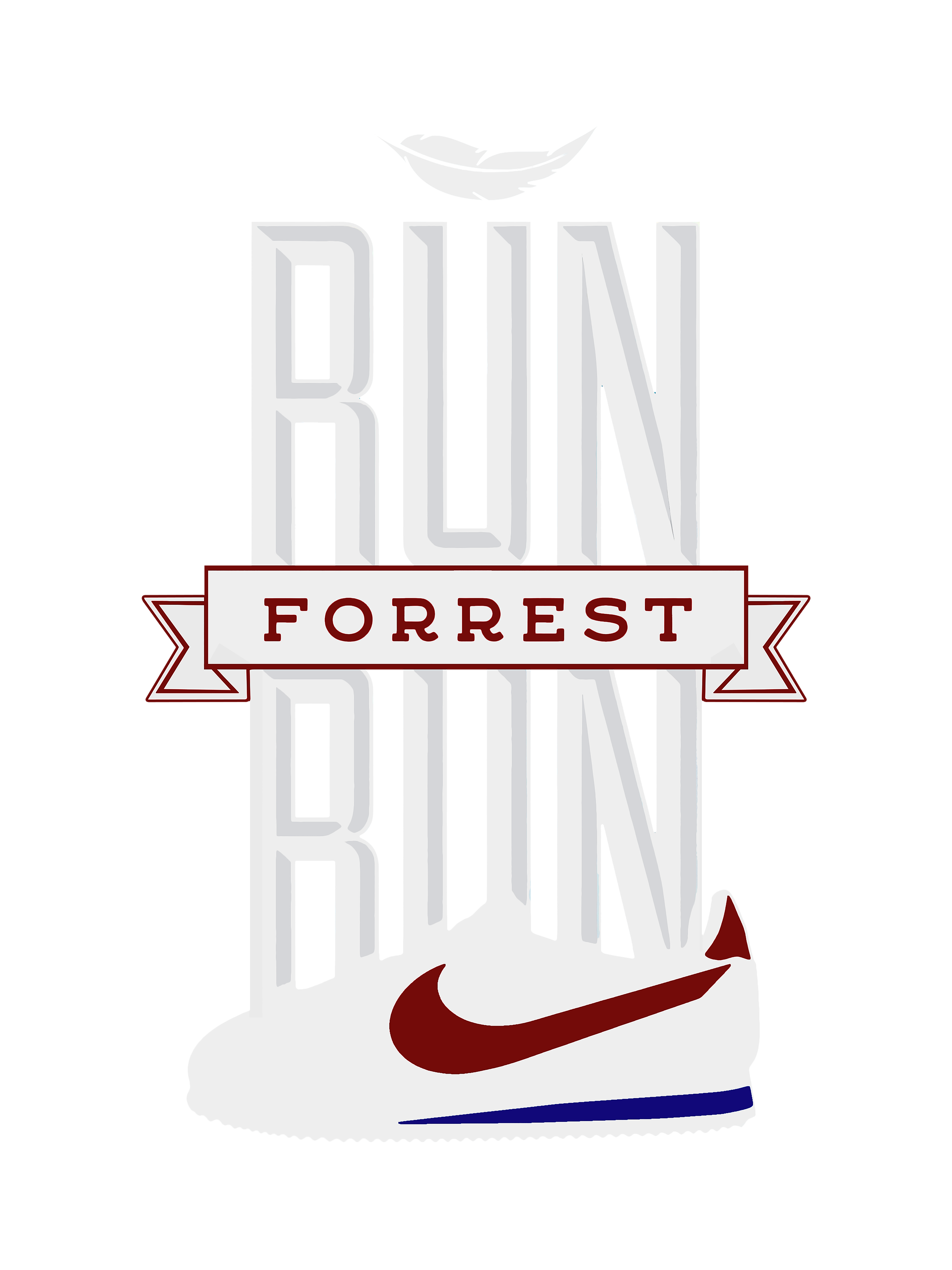 Run, Forrest, Run! Nike Spoof Graphic Tee Unisex Shirt