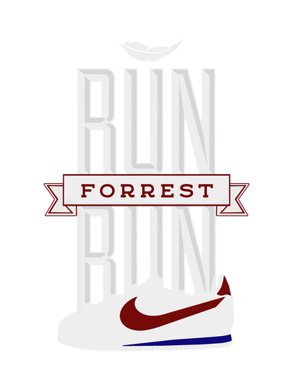 Run, Forrest, Run! Nike Spoof Graphic Tee Unisex Shirt
