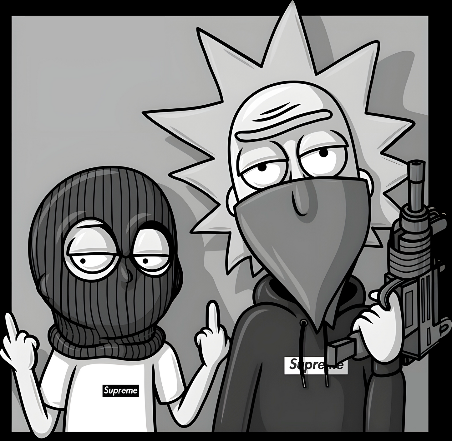 Rick and Morty Skimask Outlaws Unisex Graphic Tee