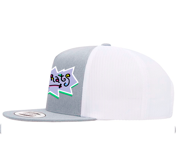 Gym Rats 90s Cartoon Style Snapback Trucker Hat - 90's Retro Nostalgia