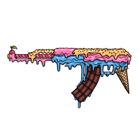 AK47 Ice Cream Sunday Unisex Mens & Womens Graphic Tee