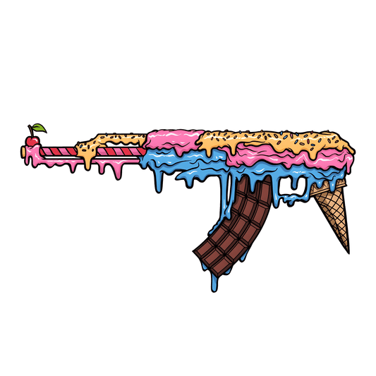 AK47 Ice Cream Sunday Unisex Mens & Womens Graphic Tee