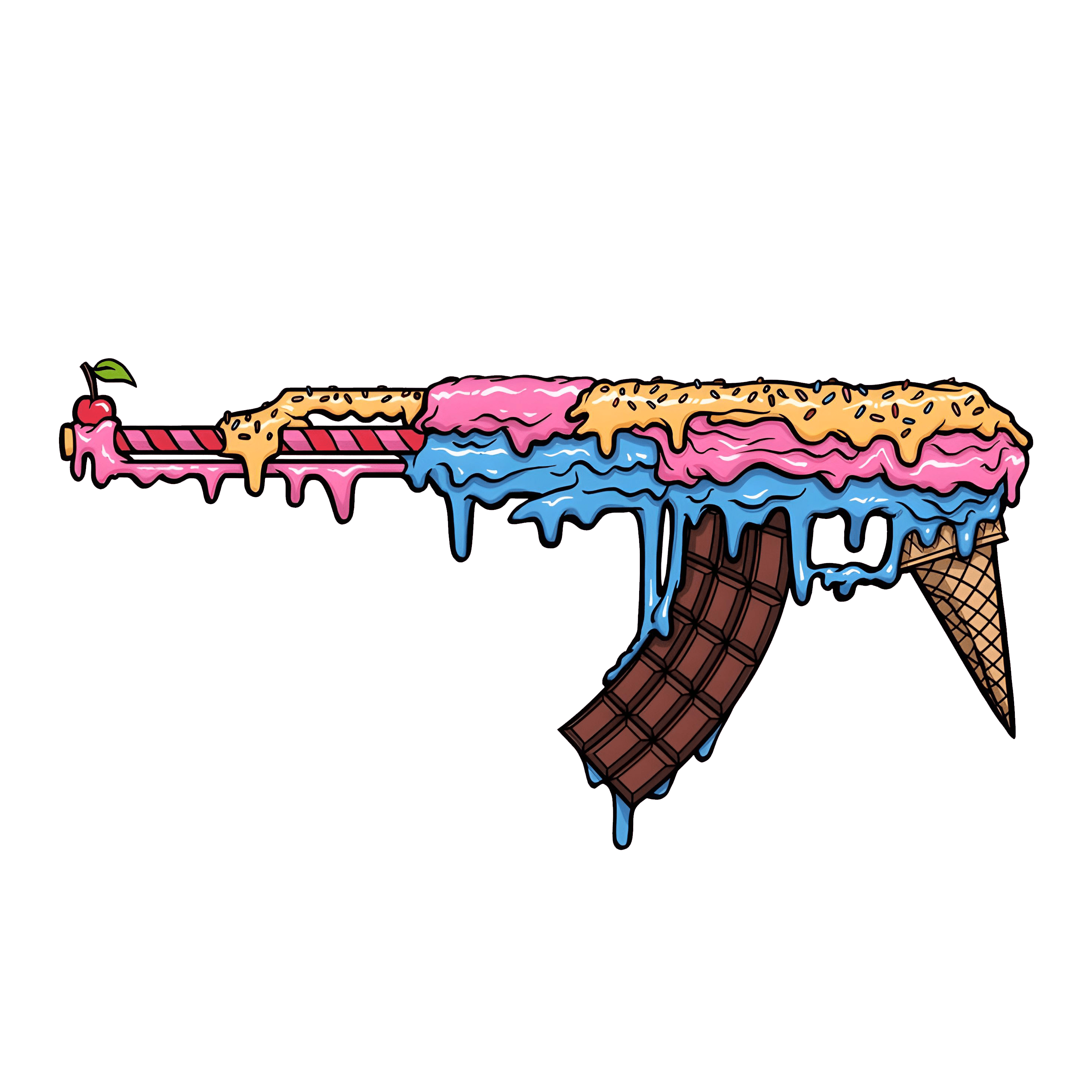 AK47 Ice Cream Sunday Unisex Graphic Hoodie