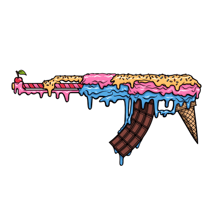 AK47 Ice Cream Sunday Unisex Graphic Hoodie