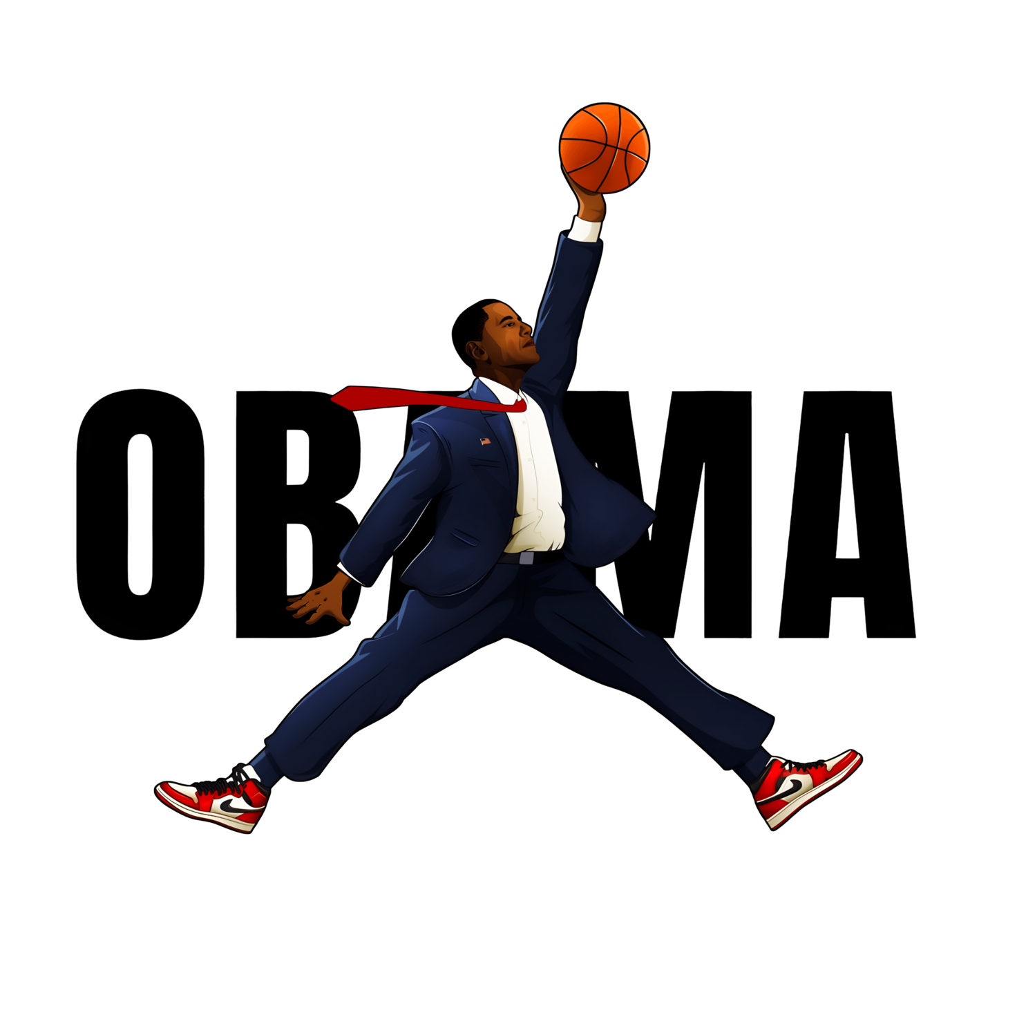 Jordan Jumpman Barrack Obama Parody Tee Unisex Shirt