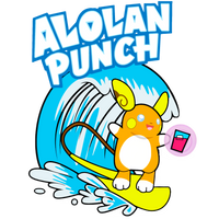 Alolan Punch Raichu Pokemon Tee Unisex T-Shirt