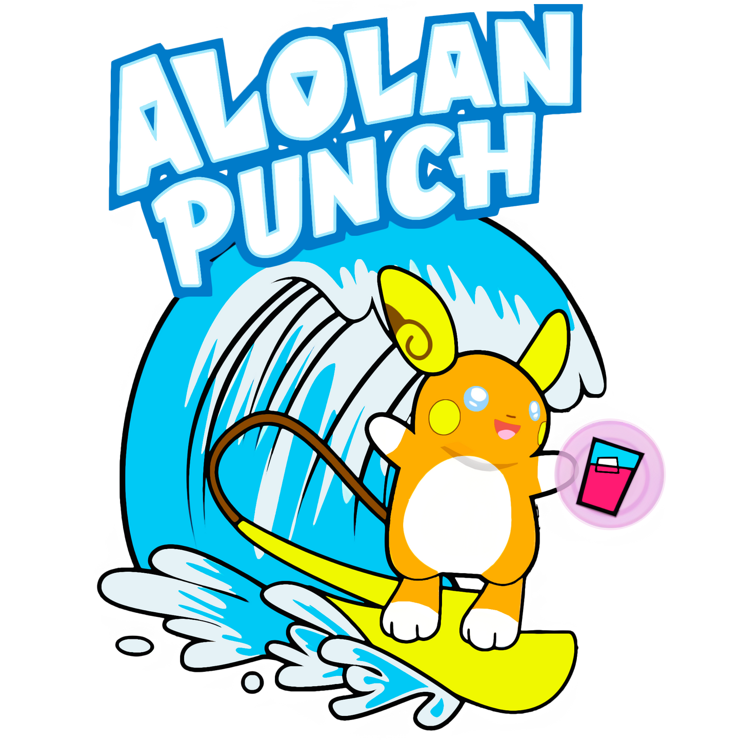 Alolan Punch Raichu Pokemon Tee Unisex T-Shirt