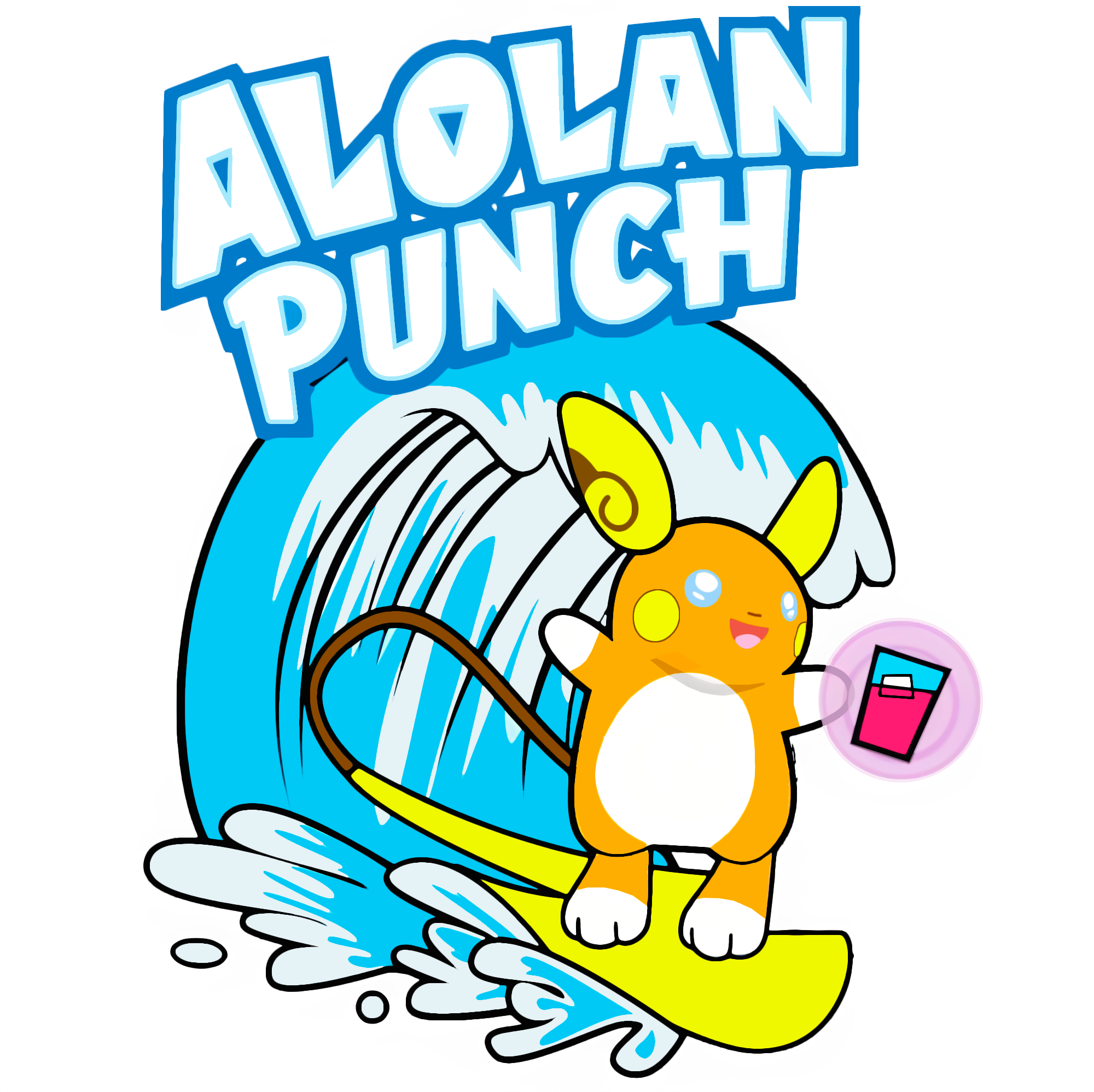 Alolan Punch Raichu Pokemon Tee Unisex T-Shirt