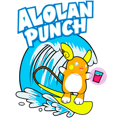 Alolan Punch Raichu Pokemon Tee Unisex T-Shirt