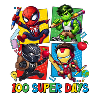 The Avengers 100 Days Of School Youth Graphic Tee Unisex Shirt