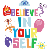 "Believe In Yourself" Inside Out 2 Graphic Tee Girls Youth