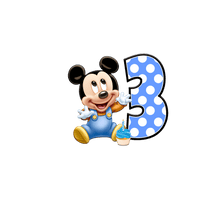Baby Mickey Mouse Toddler Personalized Birthday Tee