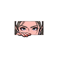 Japan Pop Art "Peeking" Graphic Tee