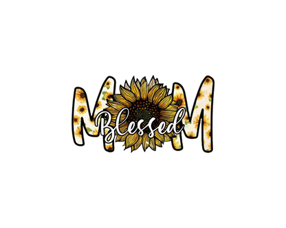 Blessed Mom & Sunflowers Graphic Tee