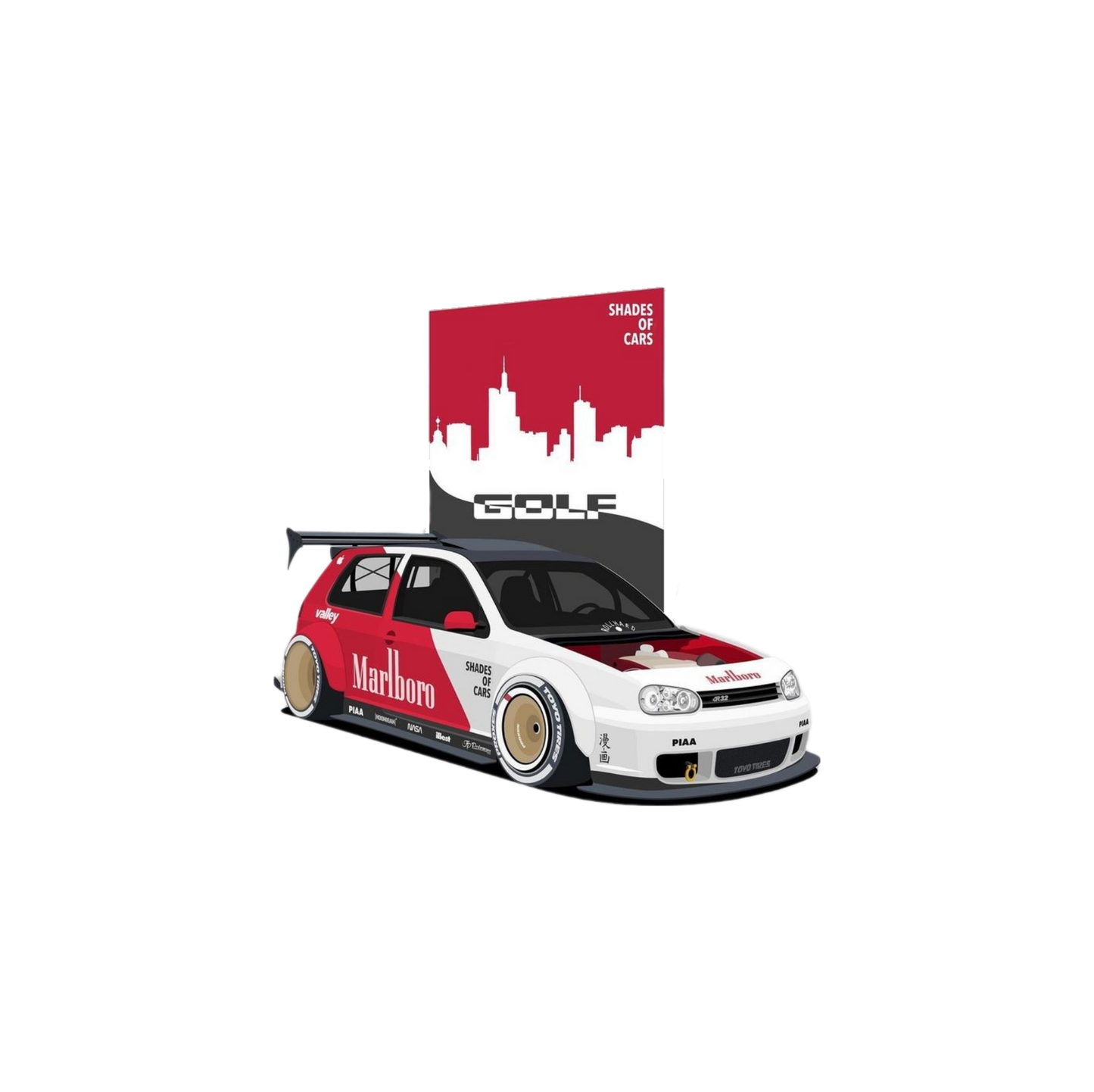 VW R32 Golf Race Graphic Tee