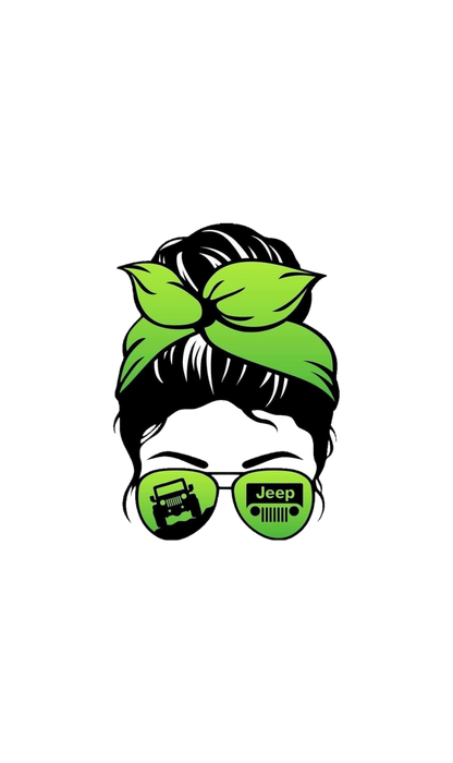 Jeep Girl Silhouette Graphic Tee