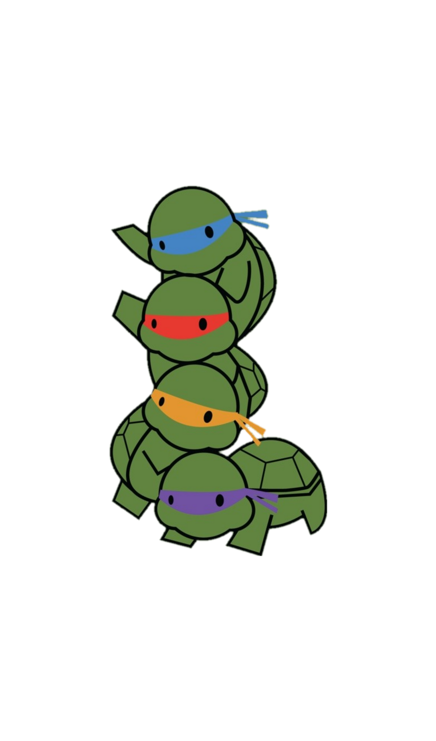 Ninja Turtle Babies Minimalistic Graphic Tee