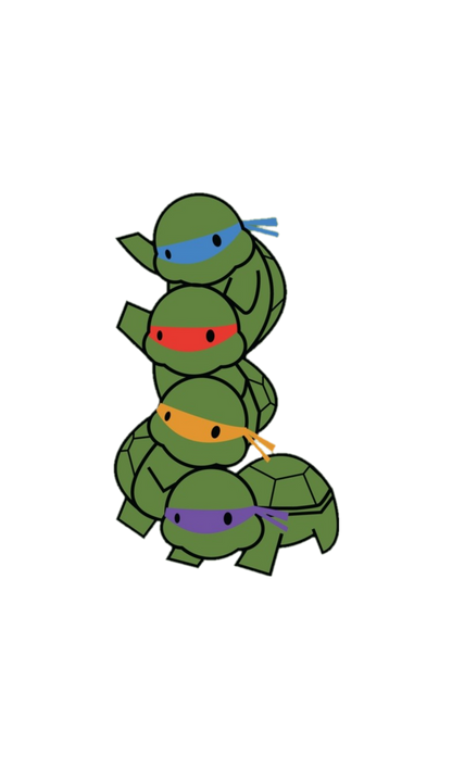 Ninja Turtle Babies Minimalistic Graphic Tee