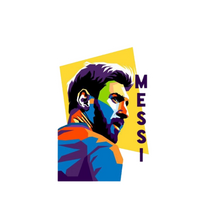 Lionel Messi Abstract Graphic Tee