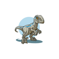 Jurassic Park Blue Raptor Graphic Tee