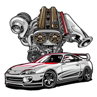 MK4 Supra 2JZ Graphic Hoodie Unisex Hooded Sweatshirt