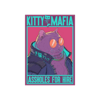 Cat Mafia For Hire Graphic Hoodie