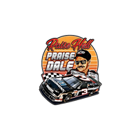 Dale Earnhardt "Raise Hell, Praise Dale" Flat Bill Snap Back Unisex Hat