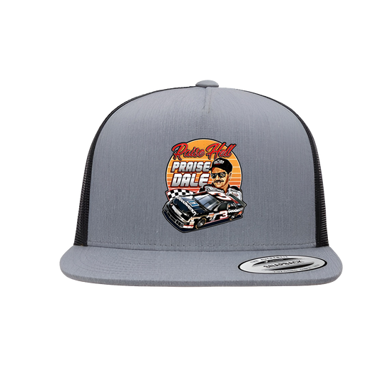 Dale Earnhardt "Raise Hell, Praise Dale" Flat Bill Snap Back Unisex Hat