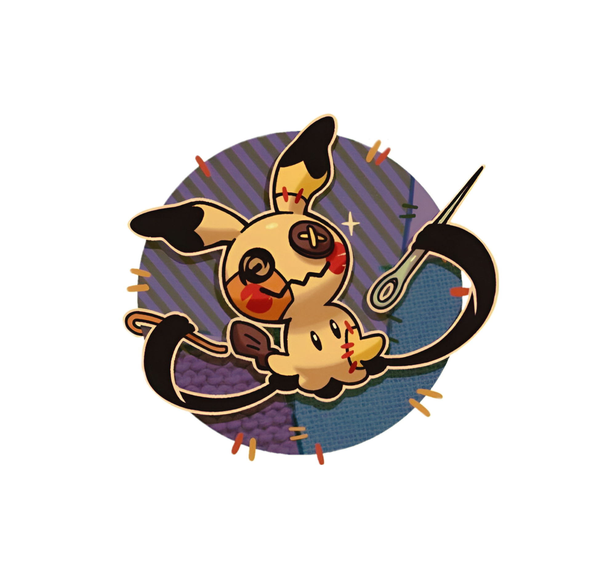 Mimikyu Stuffed & Stitched Pokemon Graphic Hoodie