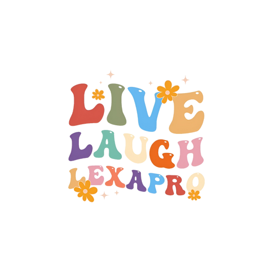 Live, Laugh, Lexapro Parody Womens Fitted Tee