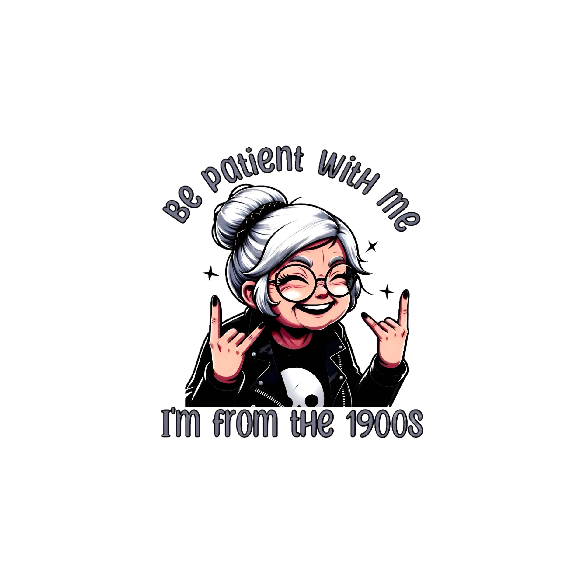 Be Patient, Im From The 1900's Graphic Tee Womens T-Shirt