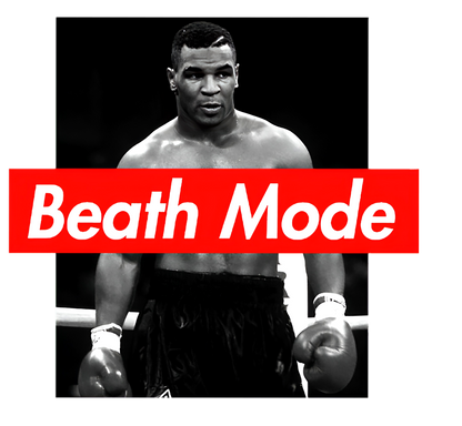Mike Tyson "Beath Mode" Humor Graphic Tee Unisex T Shirt