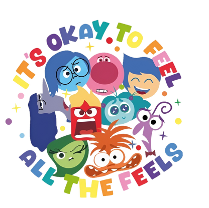 Its Okay to Feel All The Feels Inside Out Graphic Tee