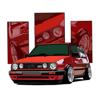 Volkswagen MK2 GTI Graphic Hoodie Unisex Hooded Sweatshirt