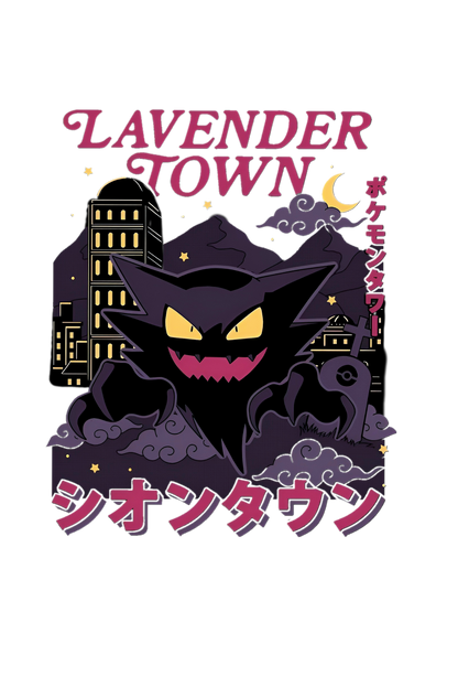 Lavender Town Haunter Graphic Pokemon Tee Unisex