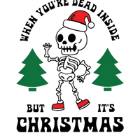 Dead Inside But Its Christmas Graphic Tee