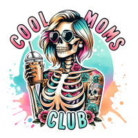 Cool Moms Club Spooky Skeleton Graphic Tee