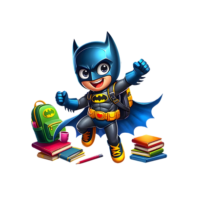 Batman Back-To-School Youth Graphic Tee Unisex Shirt