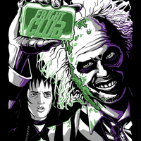 Beetlejuice "Fright Club" Spoof Graphic Tee Unisex Shirt