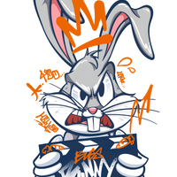 Bugs Bunny Street Graffiti Graphic tee Unisex Shirt