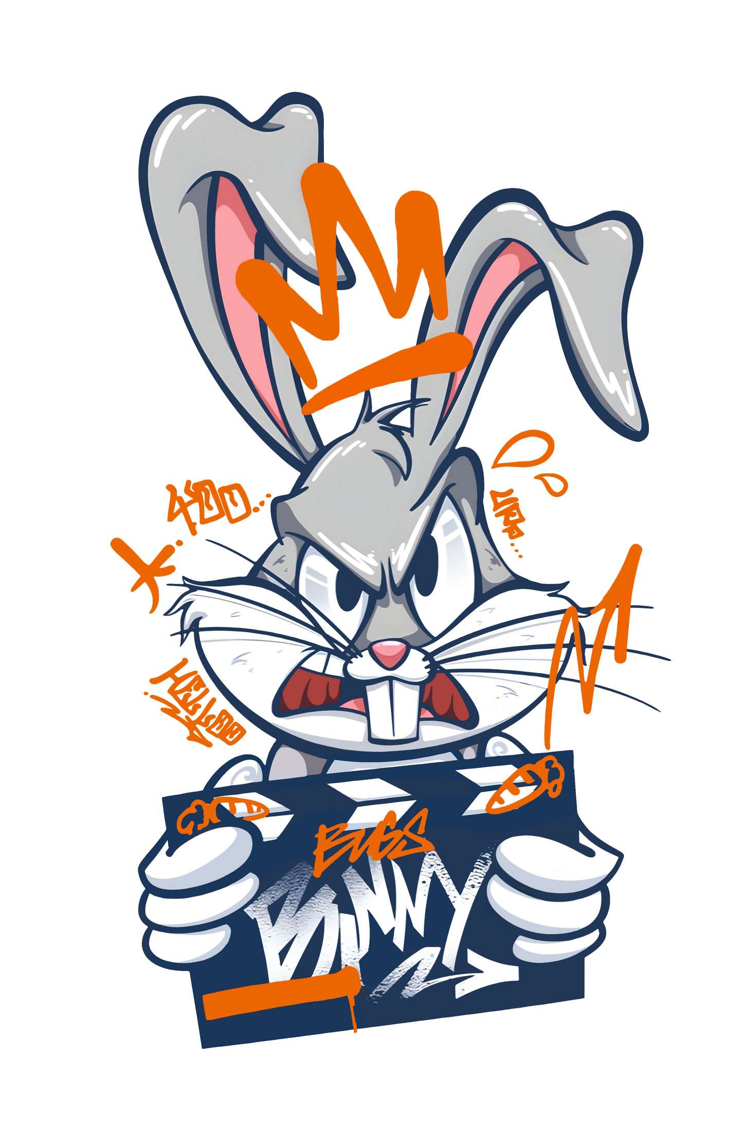 Bugs Bunny Street Graffiti Graphic tee Unisex Shirt