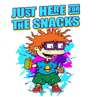 Chucky Finster "Here For The Snacks" Rugrats Graphic Tee Unisex Shirt