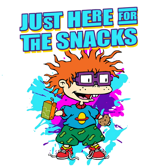 Chucky Finster "Here For The Snacks" Rugrats Graphic Tee Unisex Shirt