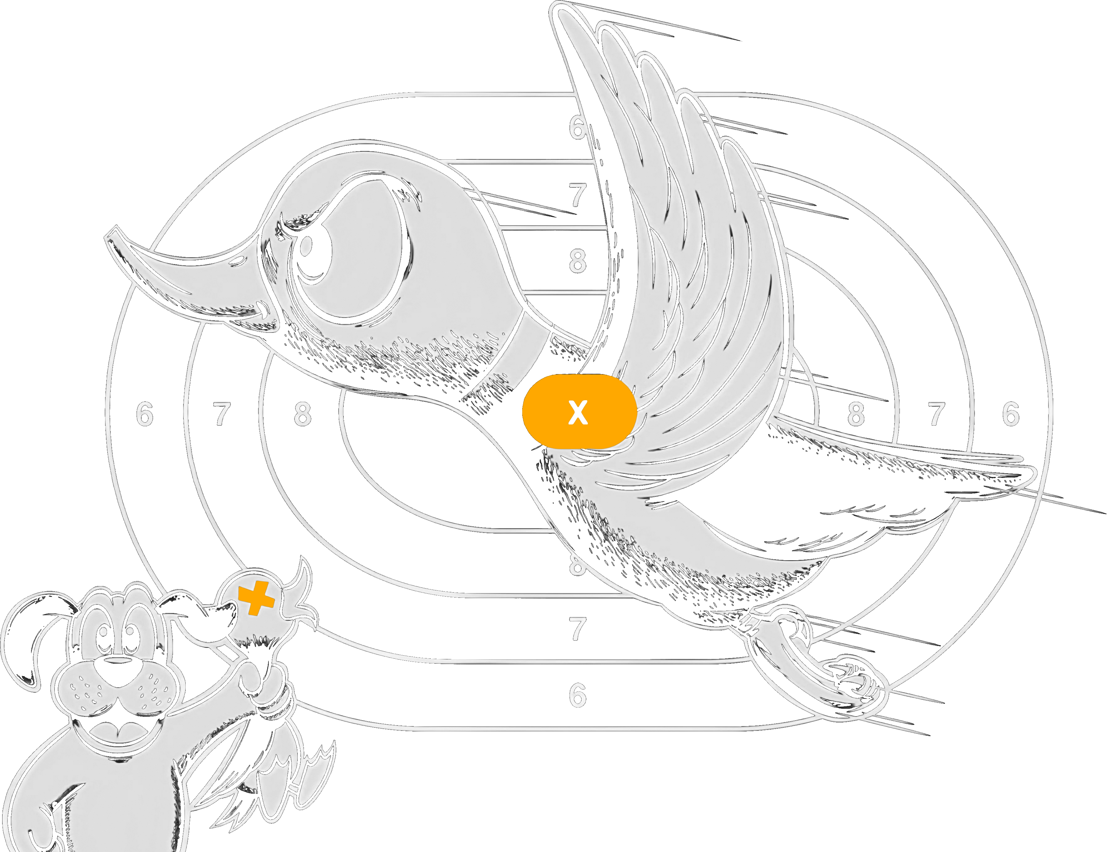 Nintendo Duck Hunt Graphic Target Tee Unisex Shirt