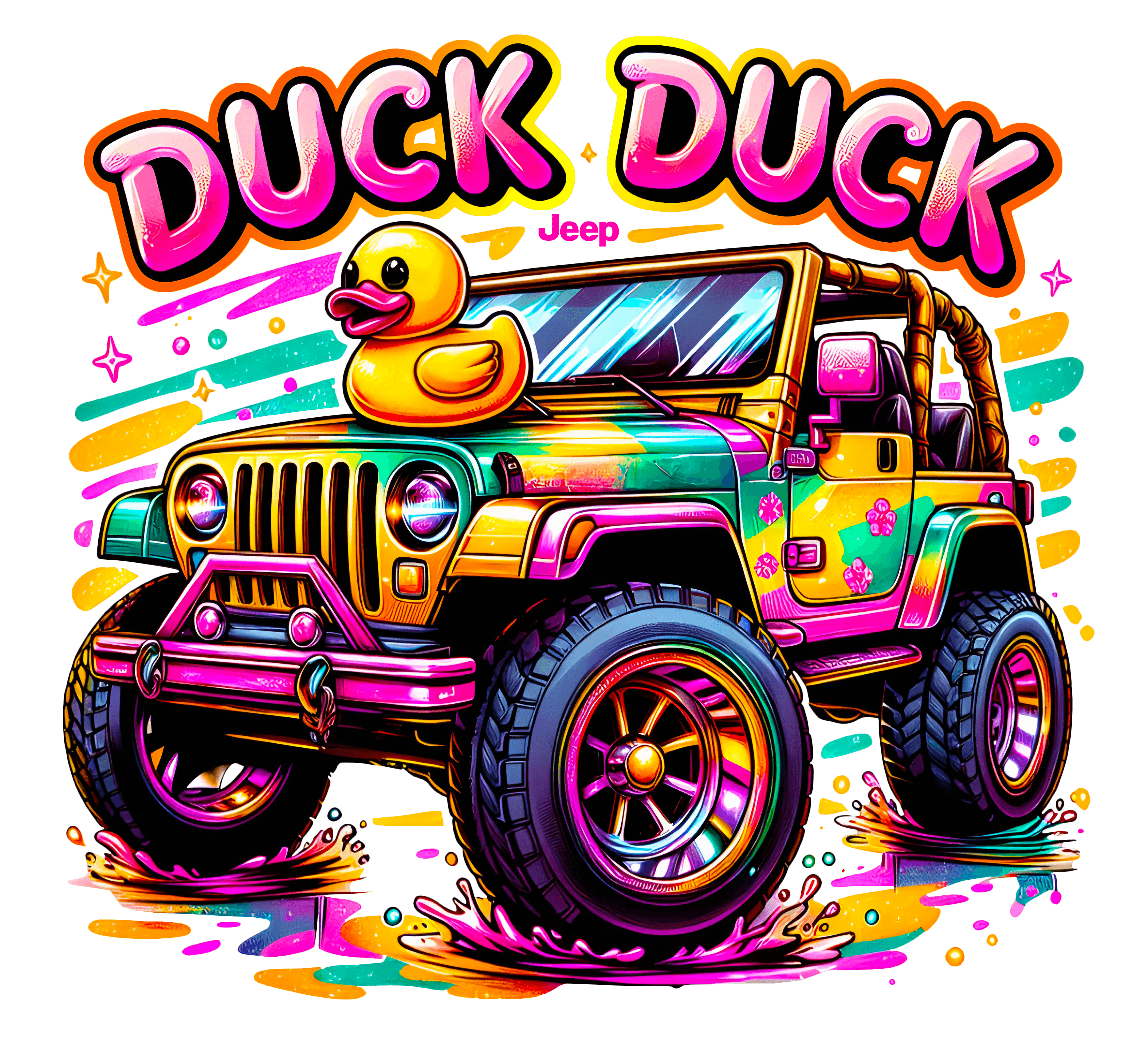 Duck Duck Jeep Graphic Tee Womens Shirt