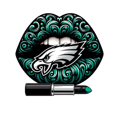 Philadelphia Eagles Vintage Lips Womens NFL Tee